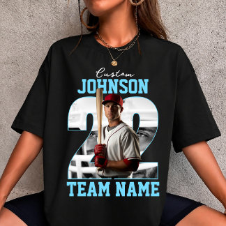 Camiseta Nombre de Equipo Personalizado Número Foto Jugador