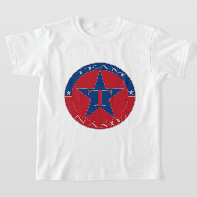 Camiseta Nombre de equipo único de niños personalizado (Distribución)