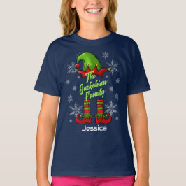 Camiseta Nombre de familia Año Reunión Nombre blanco Navida