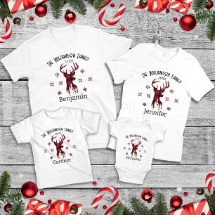Camiseta Nombre de familia coincidente Fecha Navidades de l