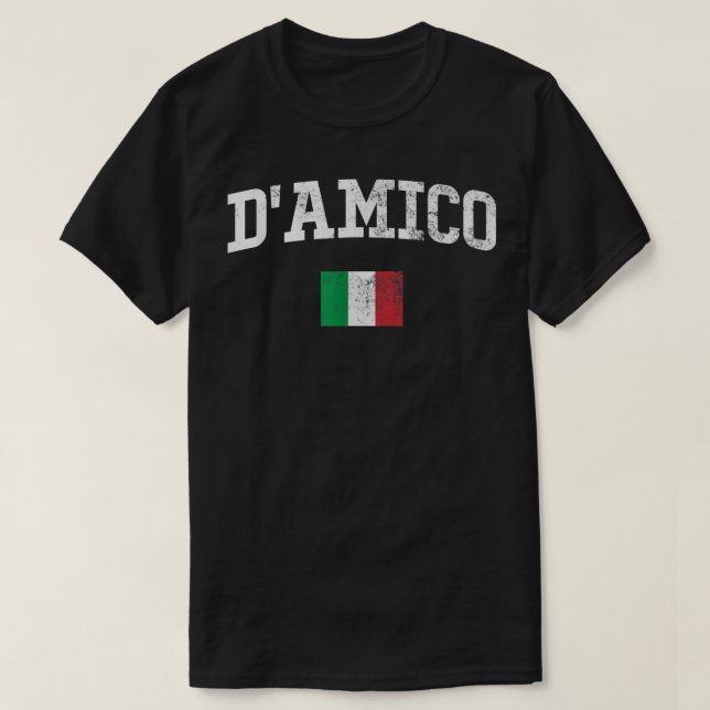 Camiseta Nombre de familia D'Amico Personalizado 808 (Diseño del anverso)