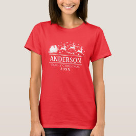 Camiseta Nombre de familia de correspondencia personalizada