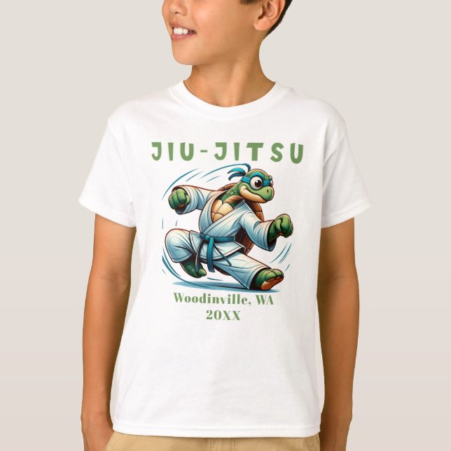 Camiseta Nombre de fecha de ubicación de las artes marciale (Anverso)