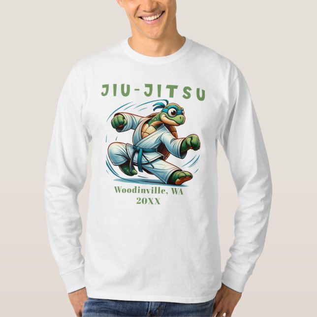 Camiseta Nombre de fecha de ubicación de las artes marciale (Anverso)