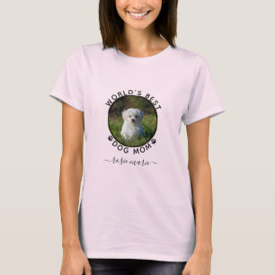 Camiseta Nombre de foto de perro lindo Pintura negra Person