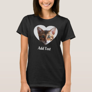 Camiseta Nombre de foto personalizado Texto Mascota persona