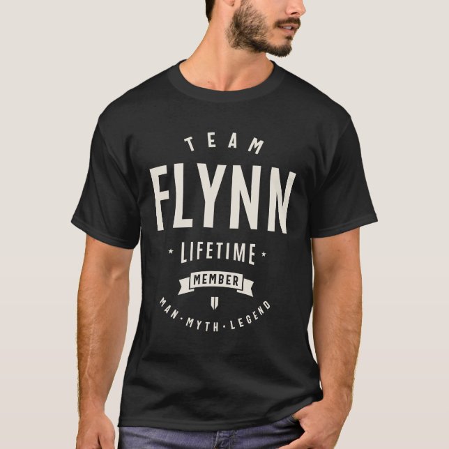 Camiseta Nombre de Funny Flynn Flynn Lifetime Member del eq (Anverso)
