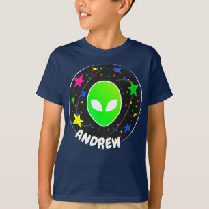 Camiseta Nombre de galaxia de Alien Head Space Guay Planet