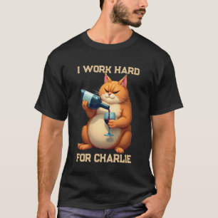 Camiseta Nombre de gato divertido simple y moderno para mas
