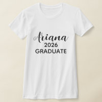 Nombre de graduado 2026 en letra negra moderna bla