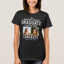 Camiseta Nombre de graduado de la clase universitaria de 20