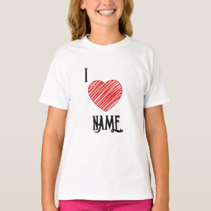 Camiseta Nombre de (H) del personalizado I