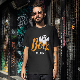 Camiseta Nombre de Halloween de calabaza boo jack-o-lantern