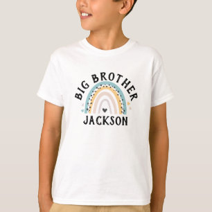 Camiseta Nombre de hermano mayor hermano azul lindo arcoíri