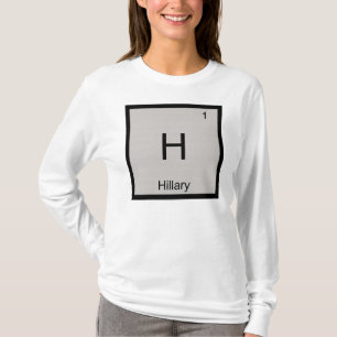 Camiseta Nombre de Hillary Elemento Químico Tabla Periódica
