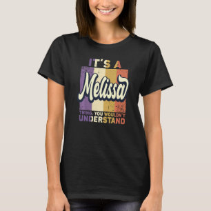 Camiseta Nombre de hombre Melissa Es algo de Melissa