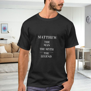 Camiseta nombre de hombre mito leyenda