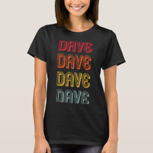 Camiseta Nombre de hombre Papá Chico Esposo Navidad Dave Re