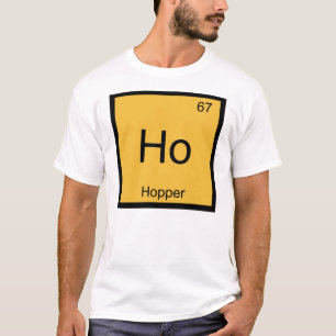 Camiseta Nombre de Hopper Química Elemento Tabla Periódica