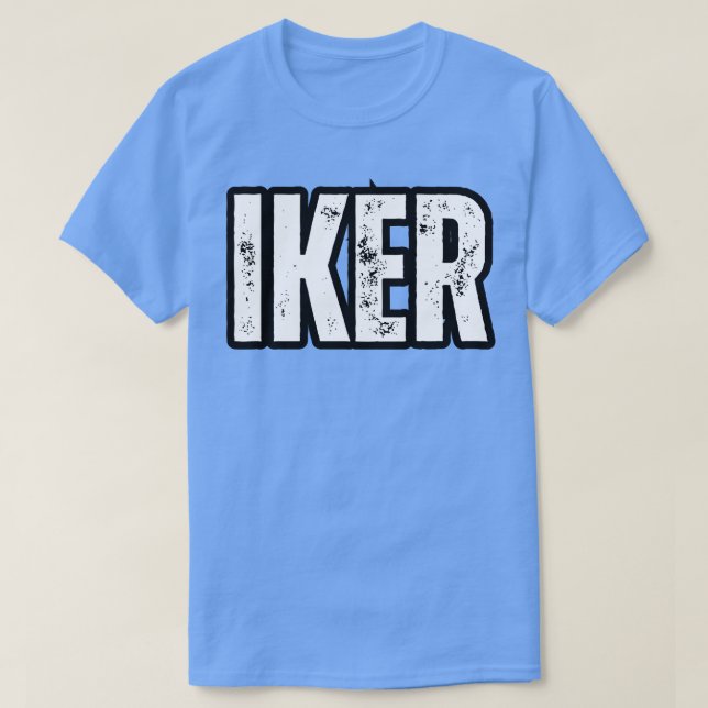 Camiseta Nombre de Iker Regalo Aniversario de Fiesta de Cum (Diseño del anverso)