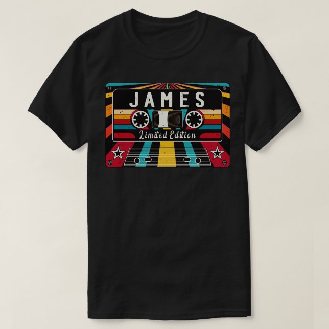 Camiseta Nombre de James (Diseño del anverso)