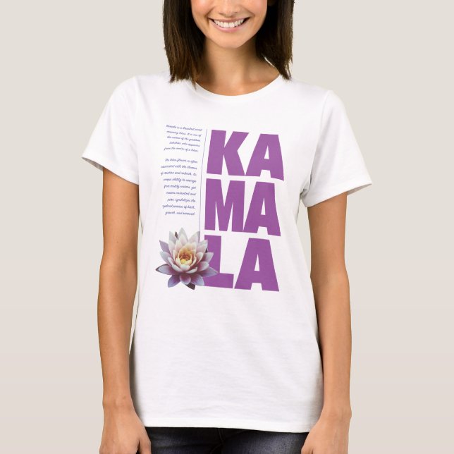 Camiseta Nombre de Kamala Significado (Anverso)