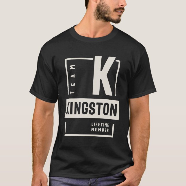 Camiseta Nombre de Kingston, miembro del equipo de Kingston (Anverso)