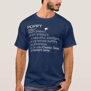Camiseta Nombre de la amapola Definición de la disquetera N