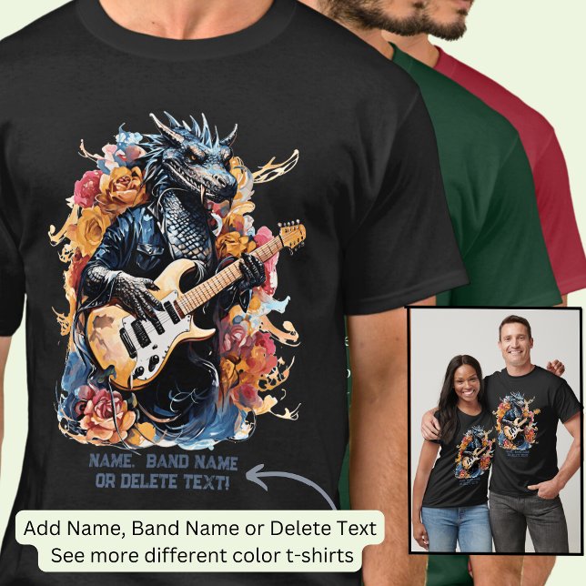 Camiseta Nombre de la banda del dragón del Naranja azul que (Subido por el creador)