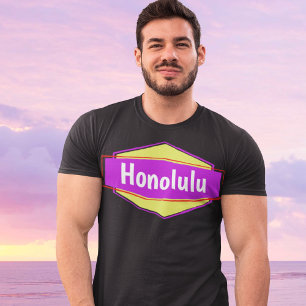 Camiseta Nombre de la ciudad del Personalizado de texto ret