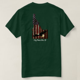 Camiseta NOMBRE DE LA CIUDAD personalizado EAGLE BRNT WD -