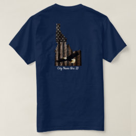 Camiseta NOMBRE DE LA CIUDAD personalizado EAGLE BRNT WD -