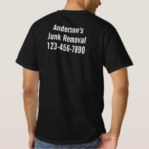 Camiseta Nombre de la empresa de eliminación de basura Núme