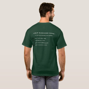Camiseta Nombre de la empresa personalizado Información de 