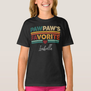 Camiseta Nombre de la escritura moderna simple retro favori