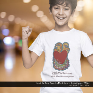 Camiseta Nombre de la escuela de los amantes de la música H