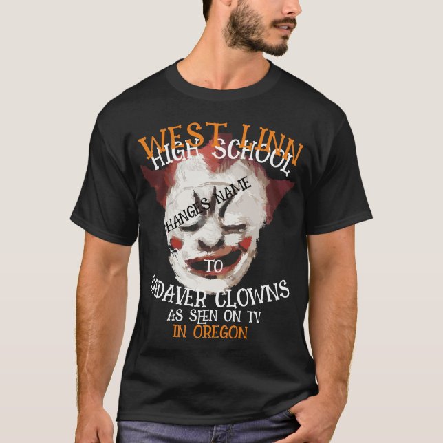 CAMISETA NOMBRE DE LA ESCUELA SECUNDARIA DE LA LÍNEA OCCIDE (Anverso)