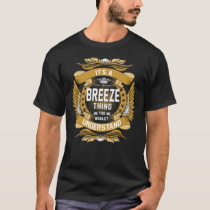 Camiseta Nombre de la familia BREEZE, escudo del apellido B