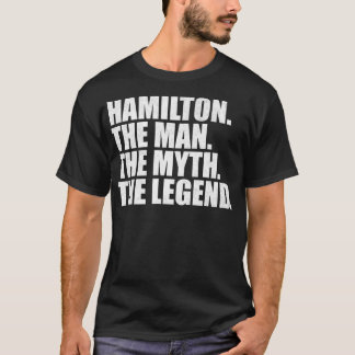 Camiseta Nombre de la familia Hamilton Apellidos Familia Re