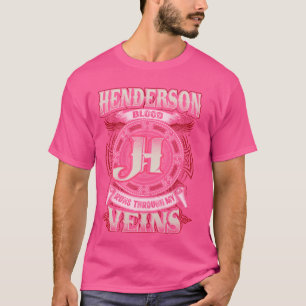 Camiseta Nombre de la familia Henderson, corre por mis vena