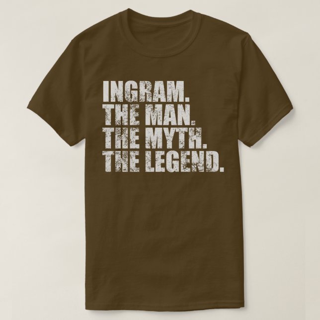 Camiseta Nombre de la familia Ingram Ingram apellido Ingram (Diseño del anverso)