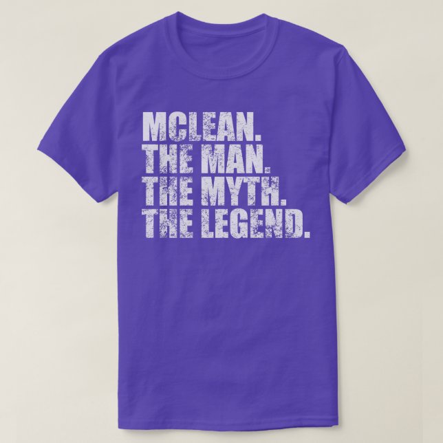 Camiseta Nombre de la familia Mclean Mclean Apellido Mclean (Diseño del anverso)