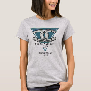 Camiseta Nombre de la fecha de la ubicación de la equitació