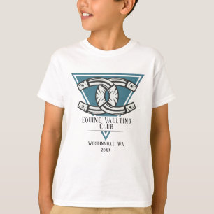 Camiseta Nombre de la fecha de la ubicación de la equitació