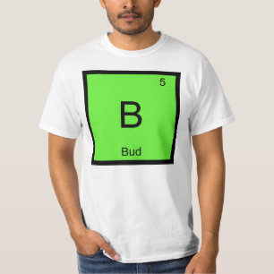 Camiseta Nombre de la flor Química Elemento Tabla periódica