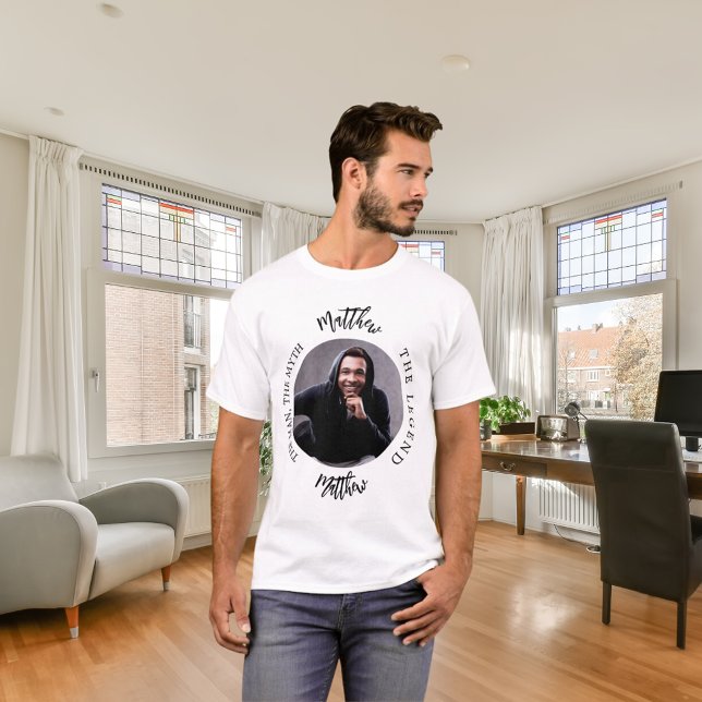 Camiseta Nombre de la foto de la leyenda del mito del hombr (Subido por el creador)
