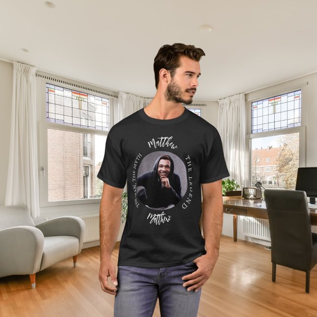 Camiseta Nombre de la foto de la leyenda del mito del hombr (Subido por el creador)