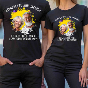 Camiseta Nombre de la foto del aniversario de los abuelos c