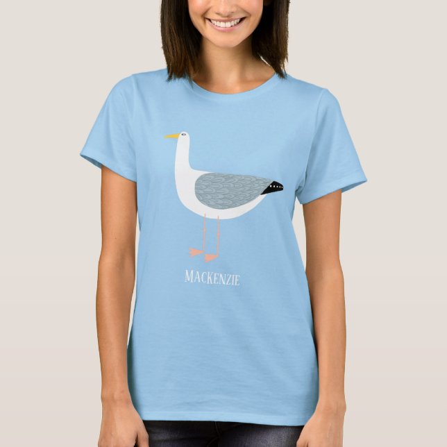 Camiseta Nombre de la gaviota de corte (Anverso)