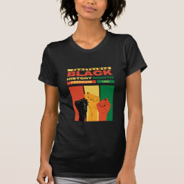 Camiseta nombre de la historia de la libertad negra en áfri